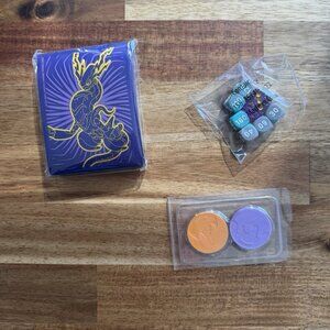 Pokemon TCG: Scarlet and Violet Miraidon Card Sleeves 65 Ct Dice And Coins